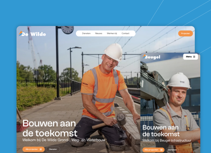 Digital design & development for client De Reimert Groep