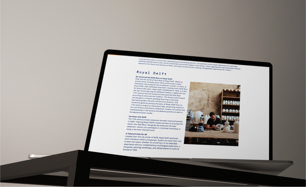 Delft mockup magazine digital created by daily creative agency