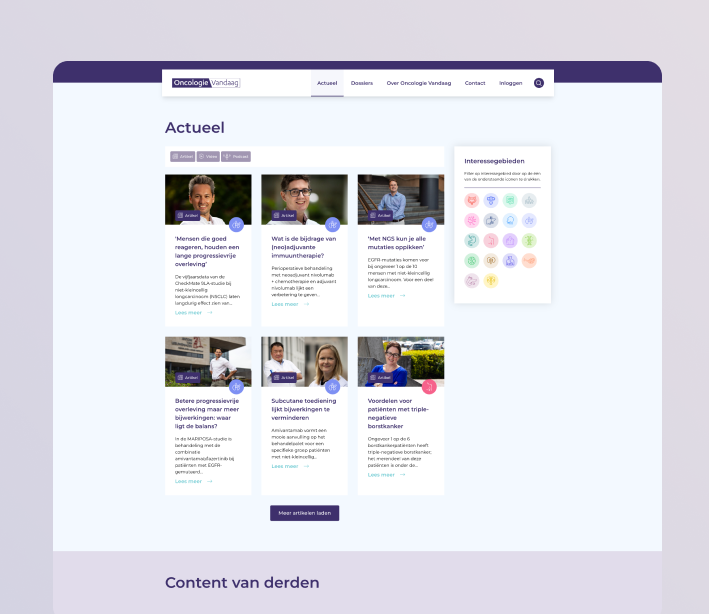 Mock up - page - Oncologie vandaag _ actueel _ publicaties