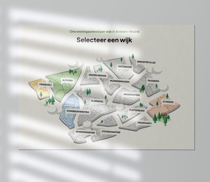 Woning bouw vereniging wijk afbeelding filter systeem